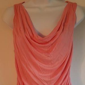 PRETTY PEACH COLOR LAYERED TANK